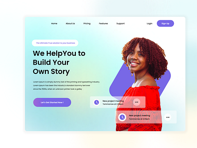 Advertising Agency Website Landing Page