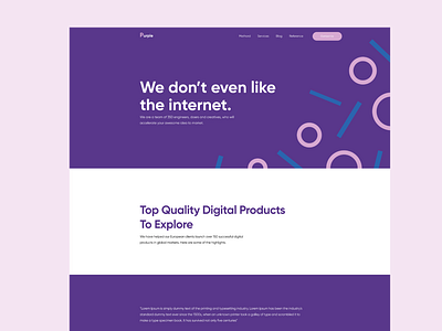 Bauhaus Web UI design for IT Company