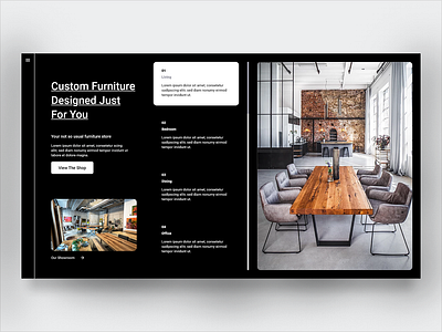 Furniture Shop branding design ecommerce flat furniture furniture store grid design grid layout landing page landing page design minimal online shop shop ui ux