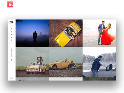 Photography Portfolio - VIN. Photography illustration ui web website website design wedding photography