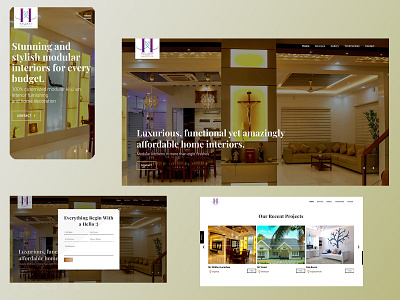 Hallway Interiors branding web website design