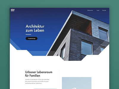 Architecture Büro Seitz architecture clean minimal modern simple webdesign
