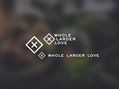 Whole Larder Love branding illustrator logo mark vector