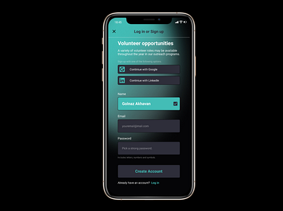 Signing Up app design login signin signup ui uidesign uiux ux