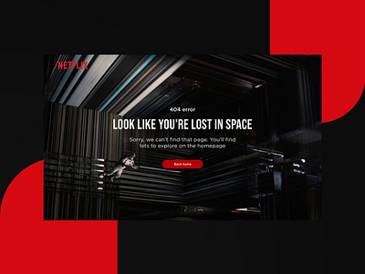 Daily UI Challenge 008 - 404 Error Page - Desktop 404page dailyui dailyuichallenge desktop design movie uidesign