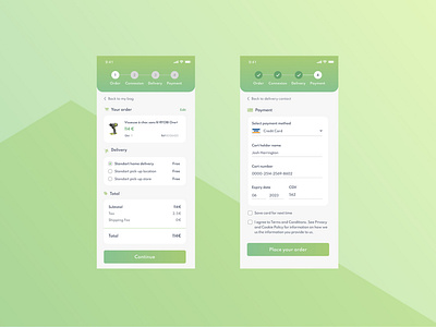 Daily UI Challenge 002 - Credit card checkout page - Mobile