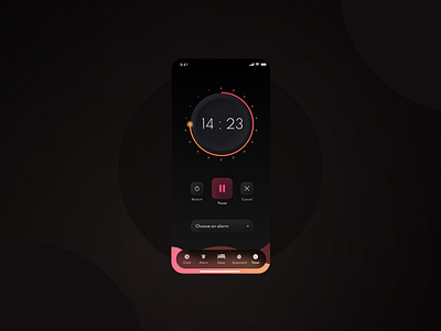 Daily UI Challenge 014 - Countdown timer - Mobile countdowntimer dailyui dailyuichallenge dark ui digitaldesign mobile ui ui uidesign uxdesign vector