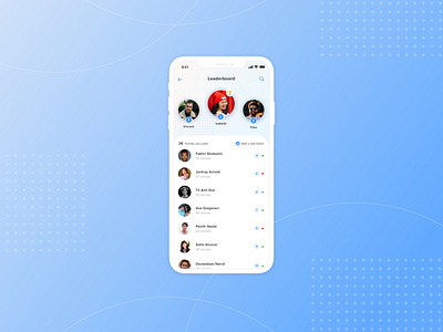 Daily UI Challenge 019 - Leaderboard - Payment app