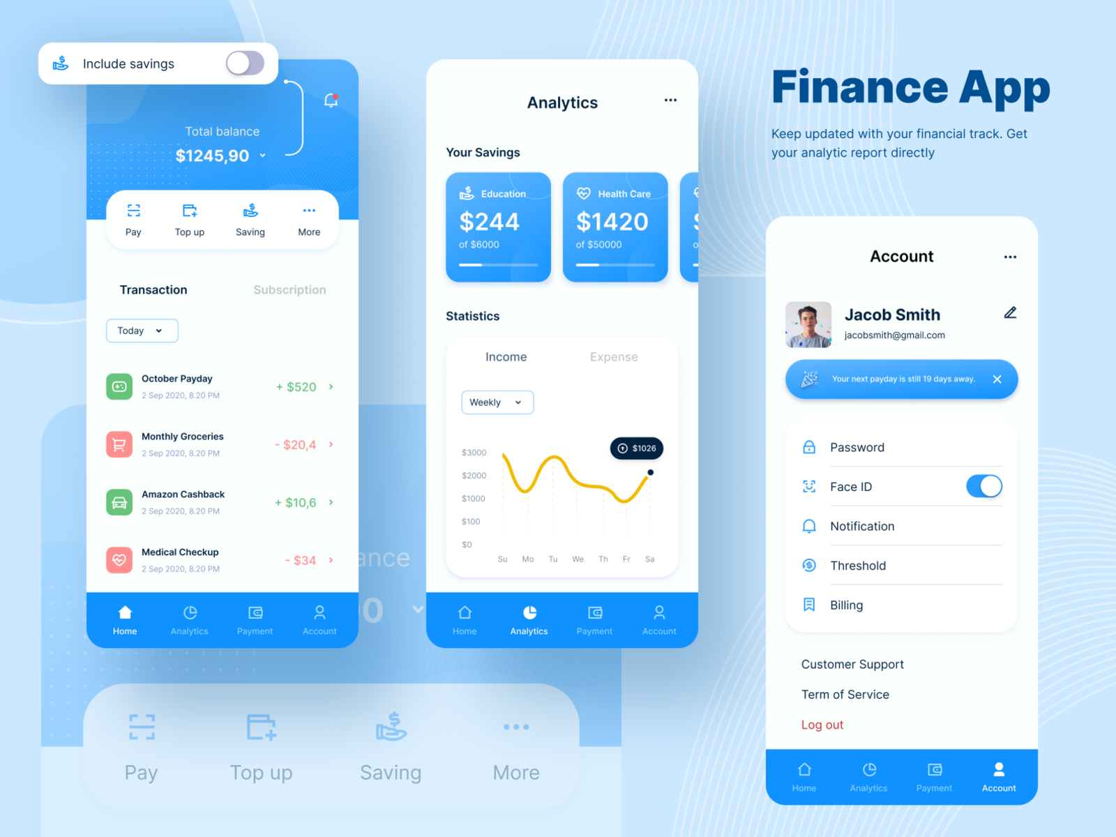 Personal Financial App by Maulana Farhan 🐣 on Dribbble