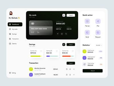 Wallet & Money Management Dashboard App