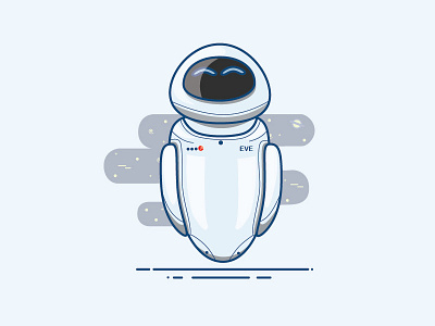 Eve Robots app design icon illustration illustrator minimal ui vector web website