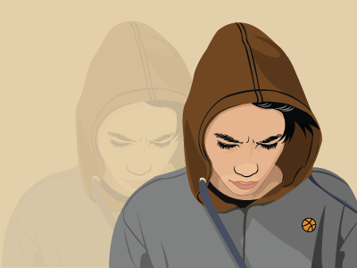 Dribbble Boy illustration vector