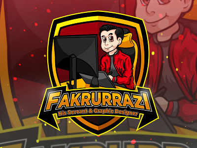 MASCOT LOGO FOR FAKRURRAZI adobe illustrator anime branding character character design design esport esportlogo gamer logo gaming gaming logo illustration illustrator logo logo design mascot design mascot logo stream vector