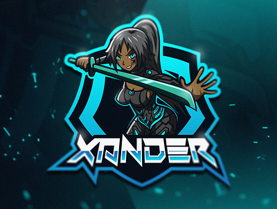 XANDER branding esport esportlogo gaming gaming logo human illustration illustrator logo logo design mascot logo twitch vector