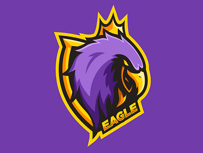 POLISH EAGLE branding eagle esport esportlogo gaming gaming logo illustration illustrator logo logo design mascot logo purple purple logo stream vector vector art