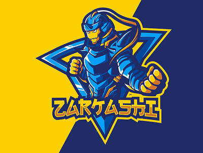 ZARKASHI branding esport esportlogo gaming illustration illustrator logo logo design mascot logo ninja ronin samurai twitch.tv