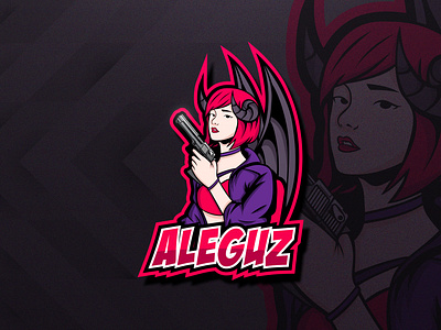 AleguzYT Logo brand identity branding branding design branding identity esport esportlogo gamer logo gaming gaming logo gaming mascot logo illustration illustrator logo logo design mascot logo stream twitch logo twitch.tv