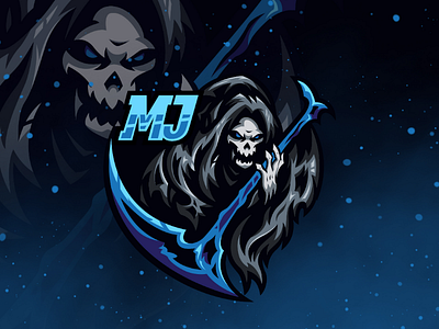 MJ Logo Design branding branding design design esport esportlogo gamer logo gaming gaming logo gaming mascot logo illustration illustrator logo logo design mascot logo stream twitch logo twitch.tv