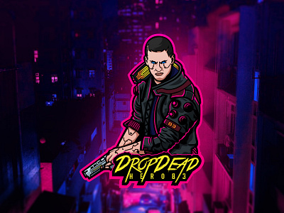 DropDeadHero83 Logo Concept adobe illustrator branding branding and identity branding concept branding design branding identity design esport esportlogo gamer logo gaming gaming logo illustration illustrator logo logo design mascot logo stream twitch logo vector