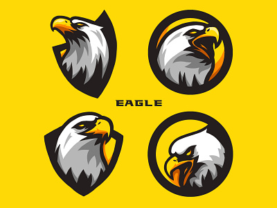 Eagle Logo Bundle 4 brand design brand identity bundle bundles design eagle eagle logo icon icon design icon set illustration illustrator logo logo design logodesign logos logotype mascot logo stock