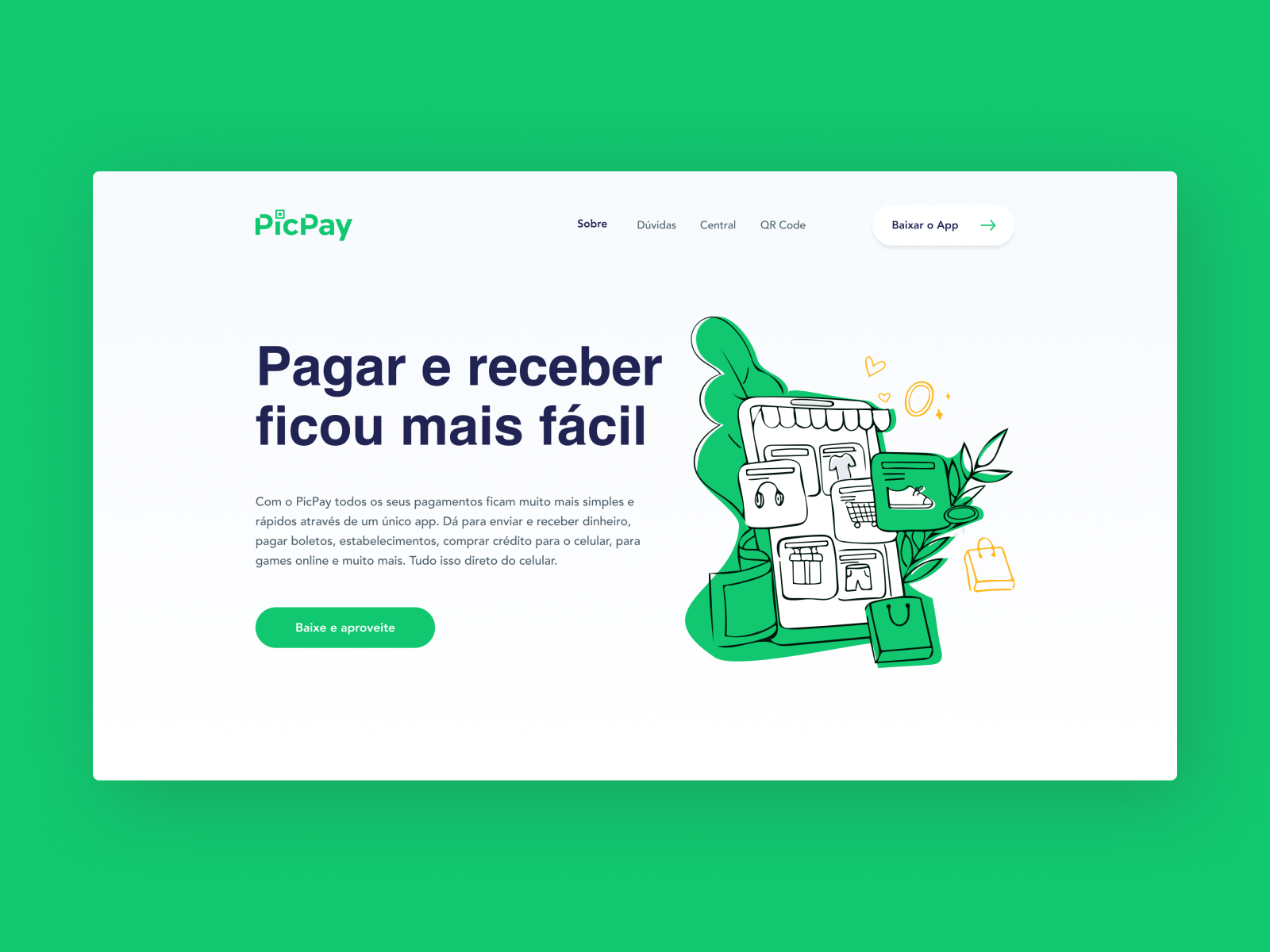 Picpay website redesign by Luann Silva on Dribbble