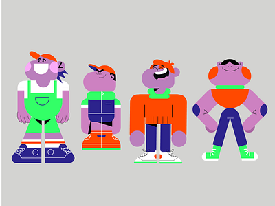 Boys boys character design illustration vector