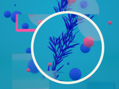 Resemary 2.0 alecrim blue blue and white c4d c4dart circle clean color composition concept doodle glass illustration pink rosemary