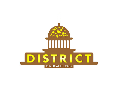 District Physical Therapy Logo brand design logo logo logodesign