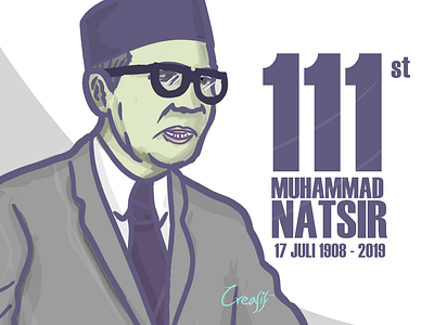 Muhammad Natsir (Indonesian Prime Ministry 1950-1951) drawing illustration illustration art vector