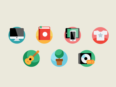 Flat icons 1