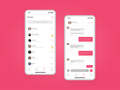 Chat app concept chat app chatting app design