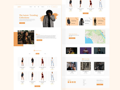 Jergees - fashion website homepage design fashion website fashionwebsite fashionwebsitehomepage homepage uiuxdesign webdesign