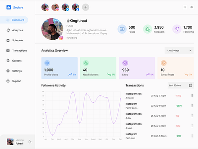 Social Media Analytics Dashboard