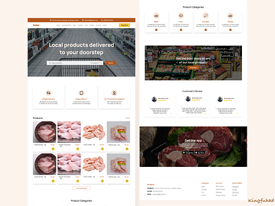 Sendme Homepage Design animal design homepage landingpage landingpages meat products ui uidesign uiuxdesign uiuxdesigner