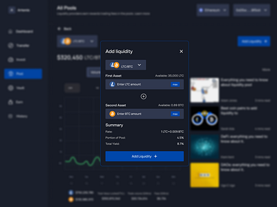 Add liquidity modal