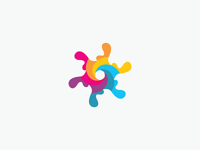 Coloro colour design eisaks friendly fun ingus joy kids logo mark play symbol
