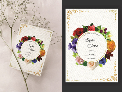 Wedding Invitation Design coreldraw design vector wedding card wedding invitation