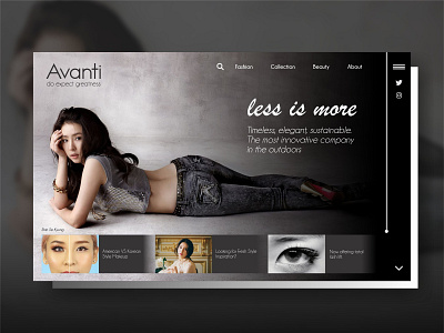 Avanti Web Page Design adobeillustator branding coreldraw design ecommerce vector web design webpage webpage design