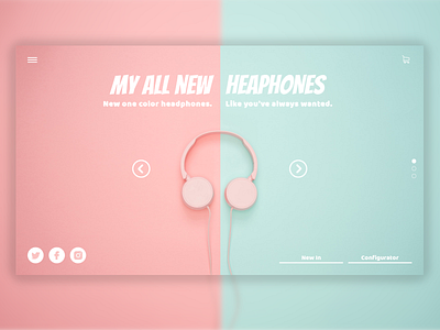 Tech Headphones Wordpress Website Design Concept
