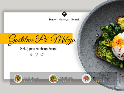 Gostilna Pr' Mikiju Restaurant Wordpress Website Design