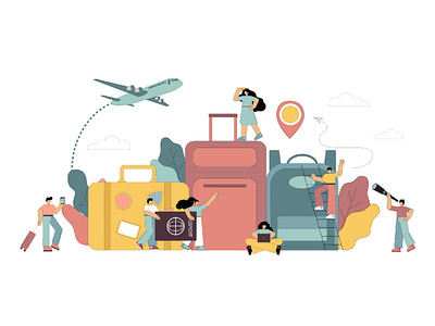Travel  concept of vacation planning  trip  business trip