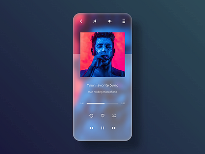 Daily UI - 009 - Music Player app appdesign dailyui dailyui009 design sketch ui uidesign userinterface userinterfacedesign