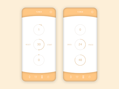 Daily UI - 014 - Countdown Timer app appdesign dailyui dailyui014 design sketch ui uidesign userinterface userinterfacedesign