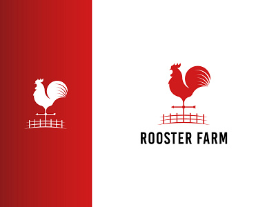 Rooster Farm Logo brand identity branding brandmark combinations company concept design farm farm logo identity logo logomark modern logo praw rooster rooster farm rooster logo