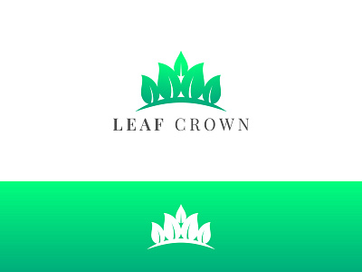 Leaf Crown Logo beauty beauty logo brand identity branding brandmark combinations company concept cosmetics crown crown logo gradient logo identity leaf leaf logo logo logomark modern logo praw unique