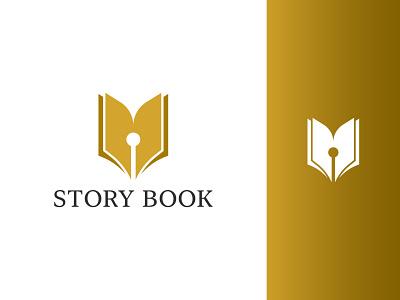Story Book Logo brand identity branding brandmark combinations company concept design identity logo logomark