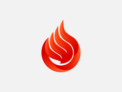 Onfire 3d brand identity branding brandmark concept design fire flame gradient graphic design identity logo logomaker logomark praw