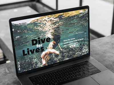 Dive for Lives Microsite branding uidesign ux web webdesign