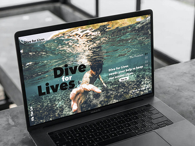 Dive for Lives Microsite