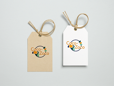 Coco-Zoco baby clothes design identity design illustration label logo